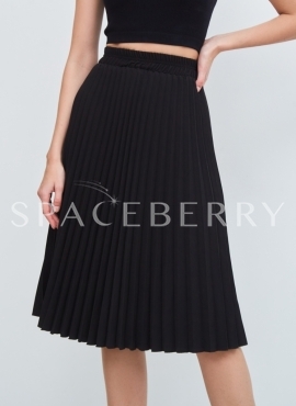 Женская длинная плиссированная юбка миди